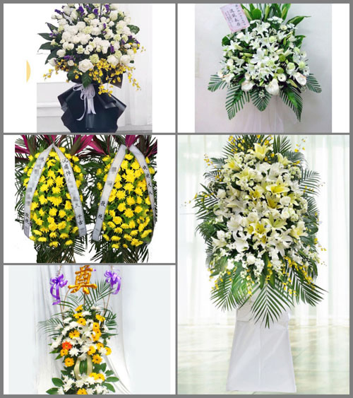 福建宁德古田县大桥镇丘地村白事花篮预定